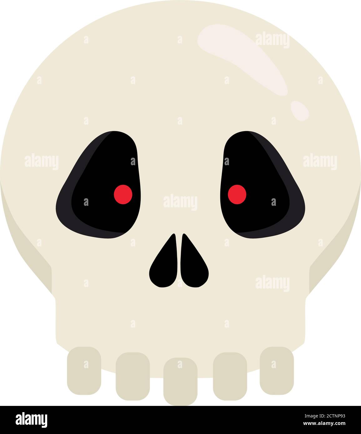 halloween skull cartoon vector design Stock Vector Image & Art - Alamy
