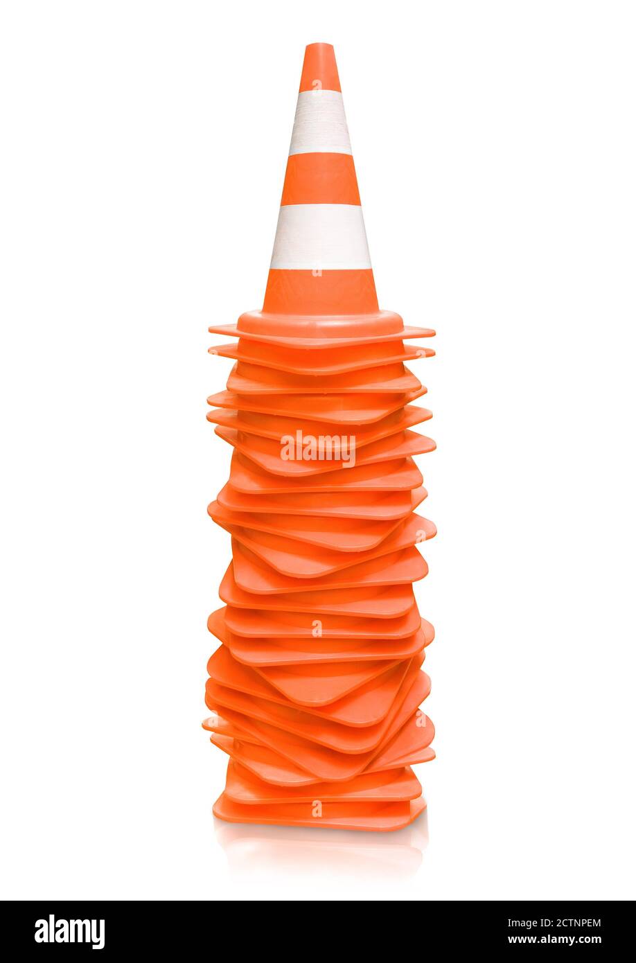Traffic cones isolated Stock Photo Alamy