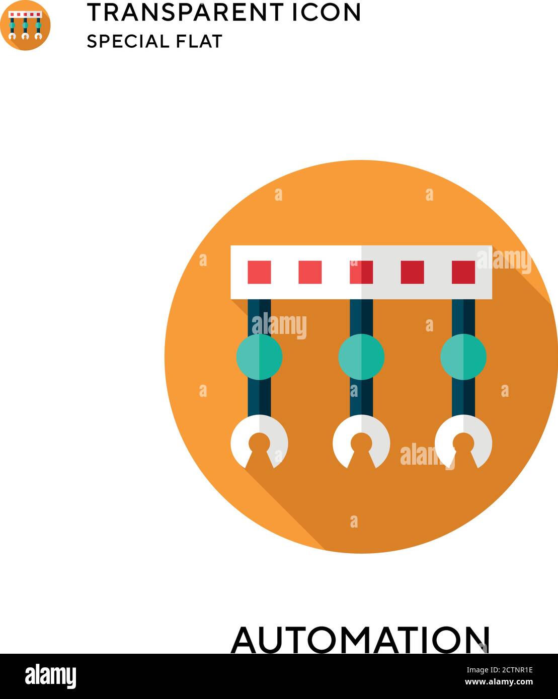 Automation vector icon. Flat style illustration. EPS 10 vector Stock ...