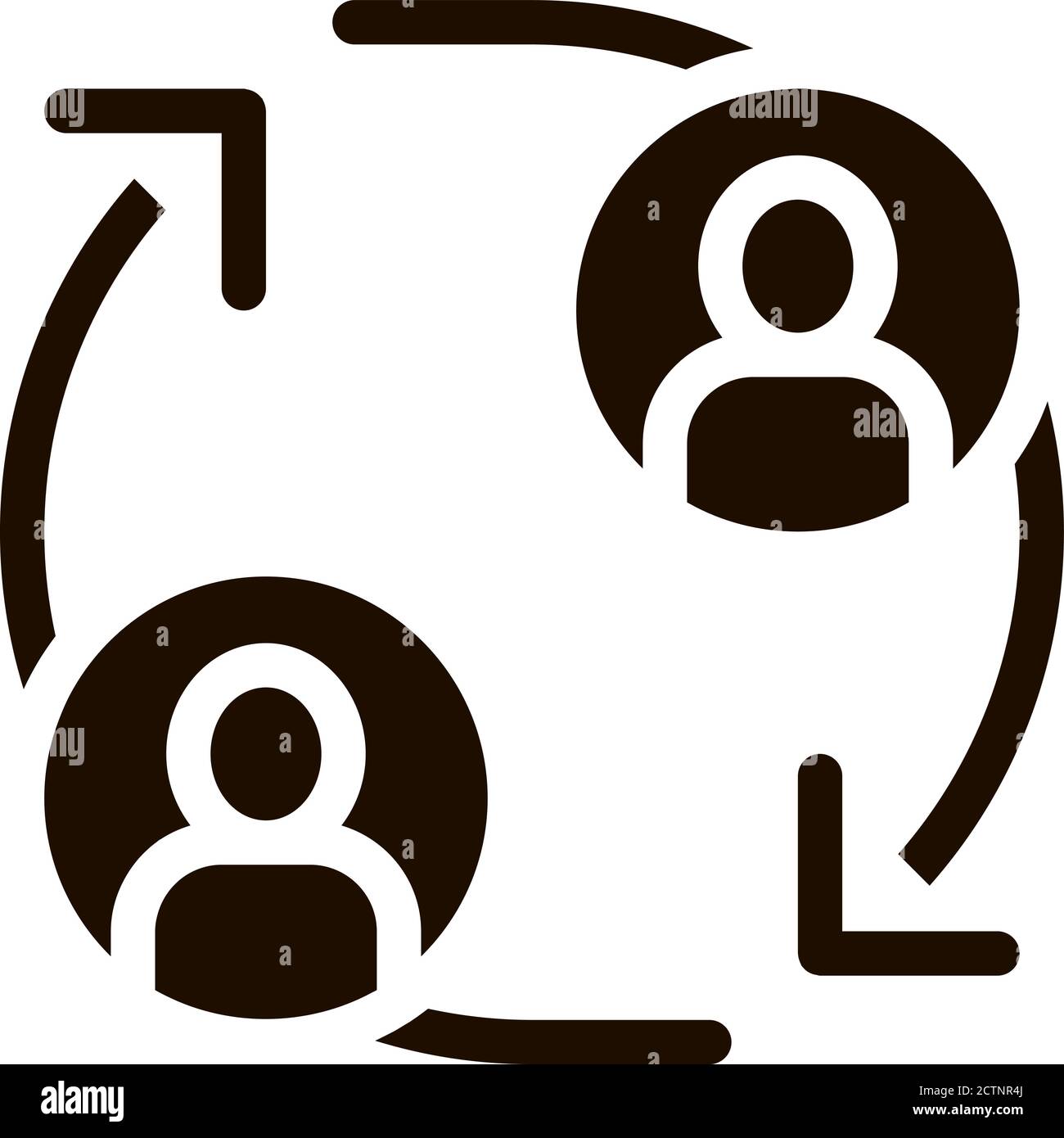 Volunteers Support Person Vector Icon Stock Vector