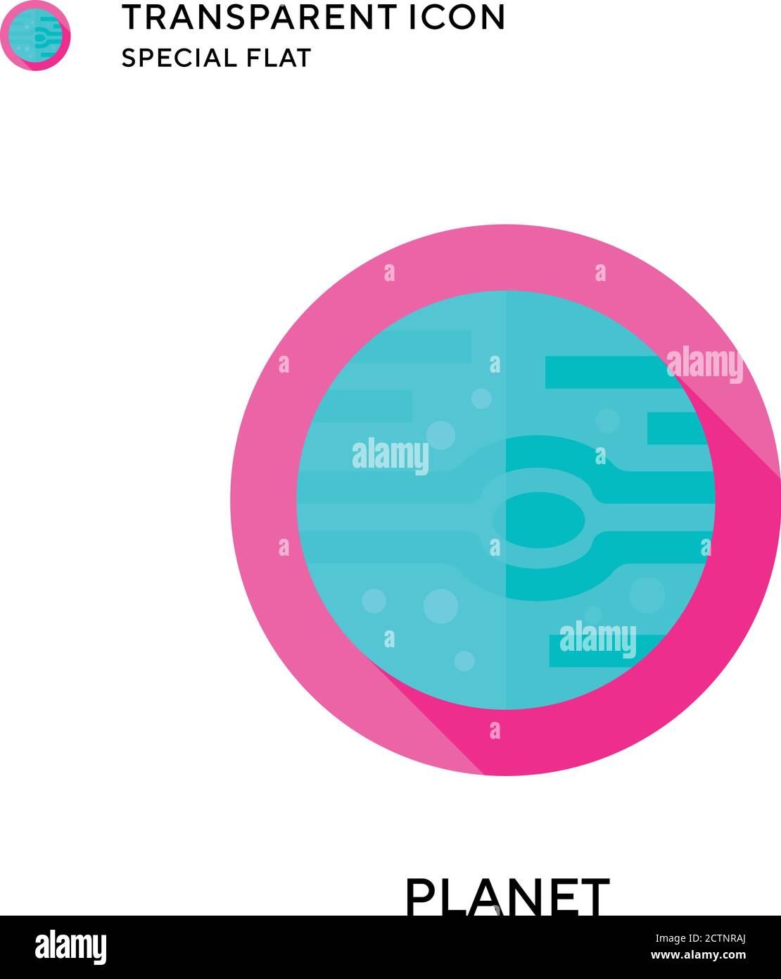 Planet vector icon. Flat style illustration. EPS 10 vector Stock Vector ...
