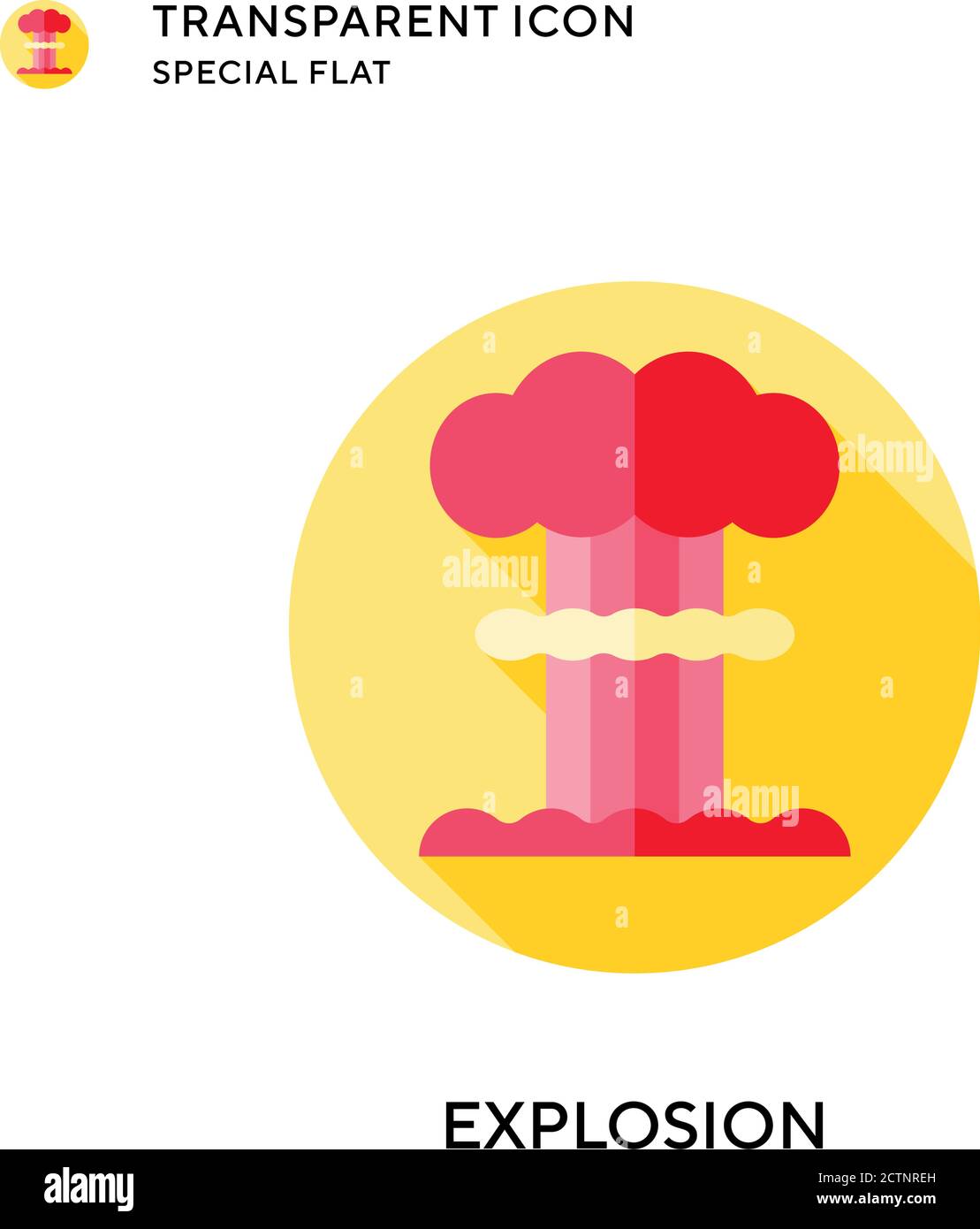 Explosion vector icon. Flat style illustration. EPS 10 vector Stock ...