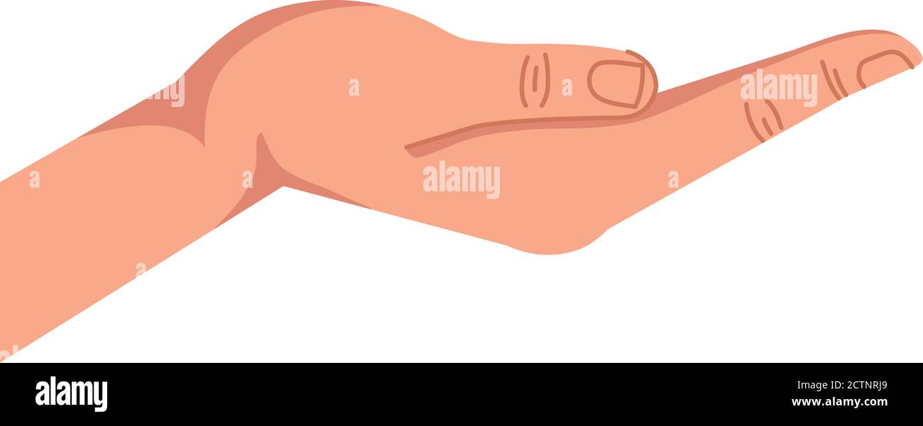 Open Hand Vector Images Isolated open hand vector design Stock Vector Image & Art - Alamy