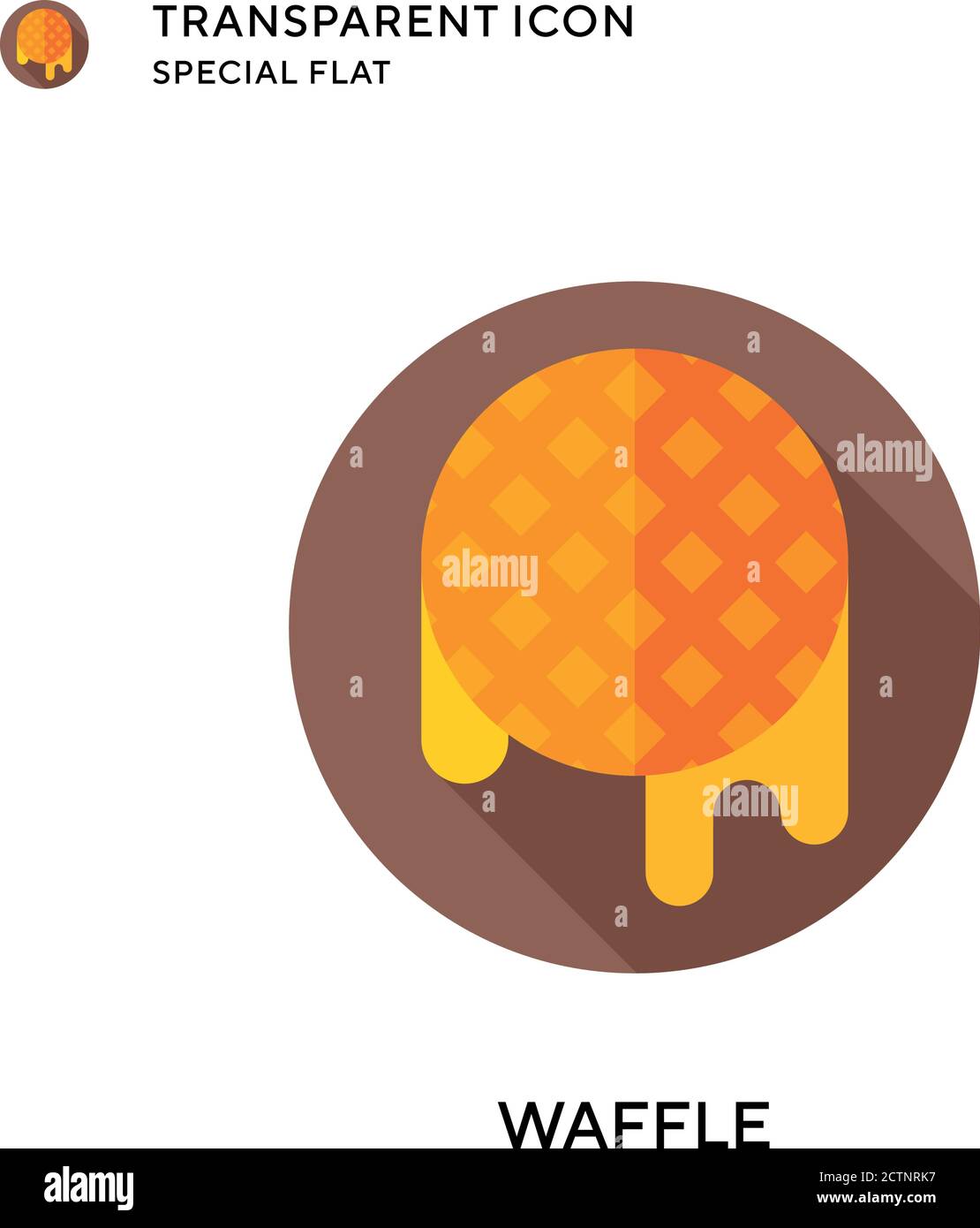 Belgian waffles with caramel Stock Vector Images Alamy