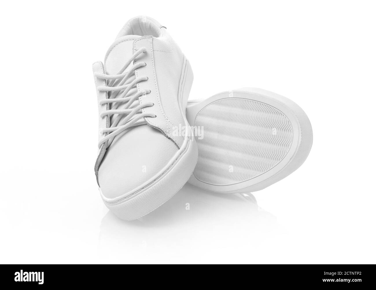 White shoes isolated on white Stock Photo Alamy