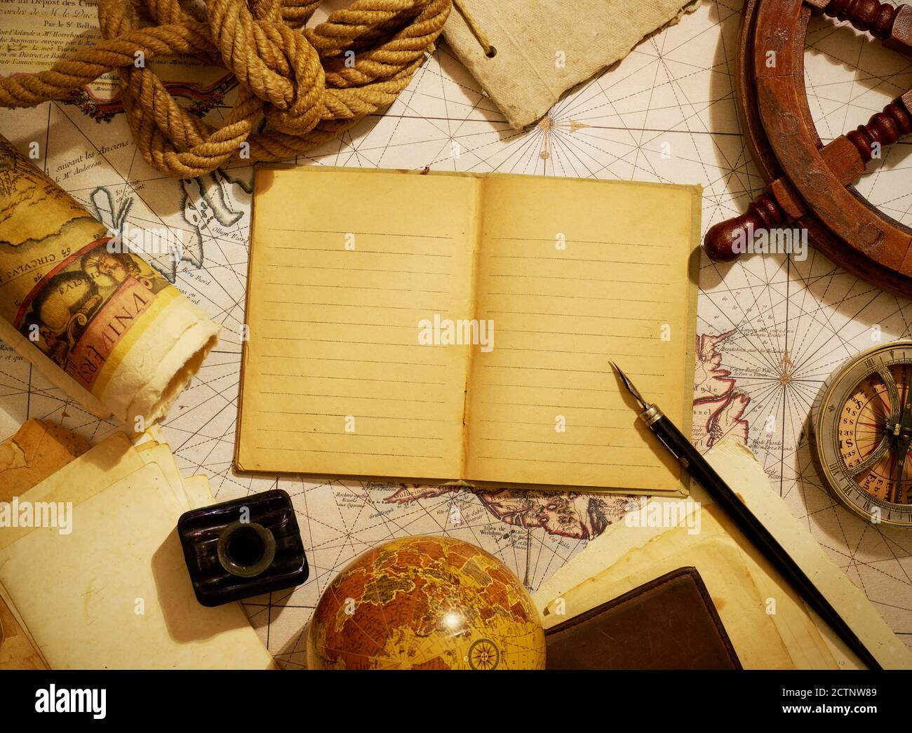 Blank travel journal Stock Photo Alamy