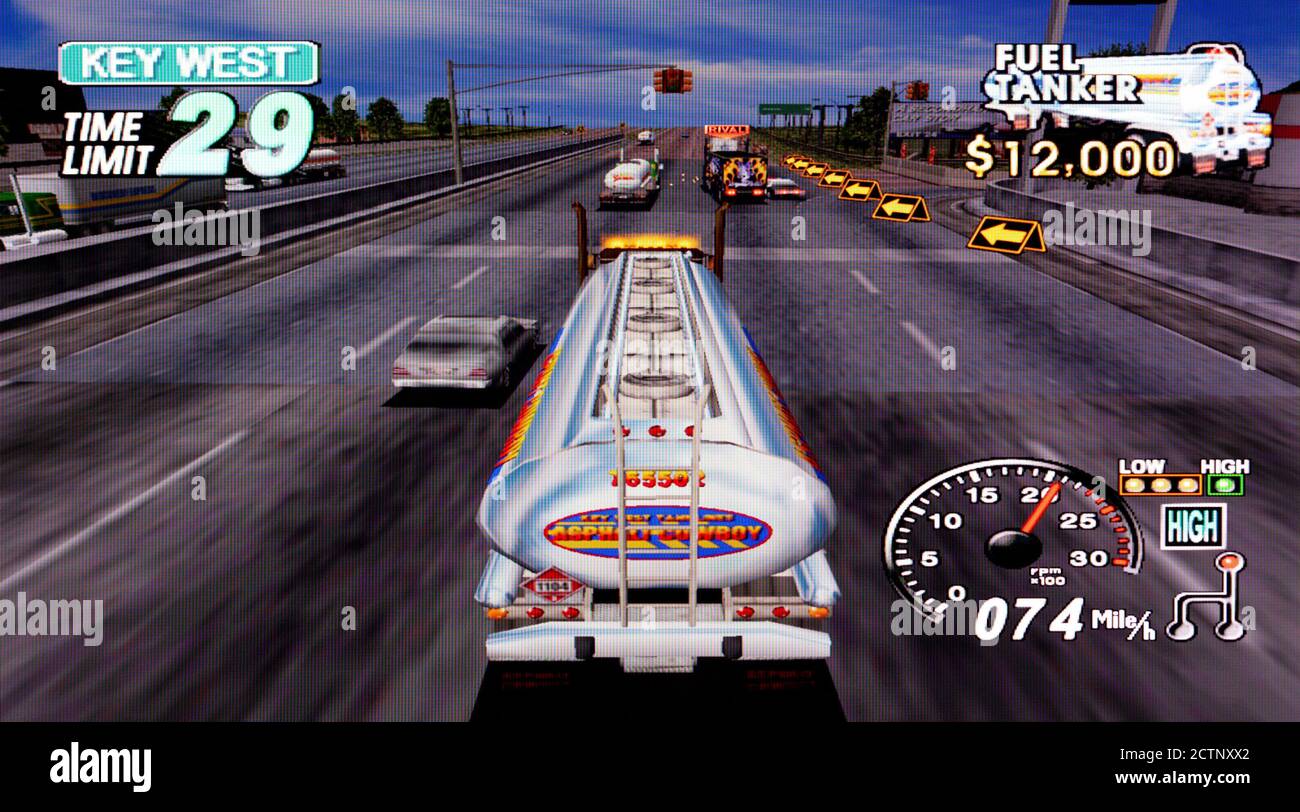18 Wheeler American Pro Trucker - Sony Playstation 2 PS2 - Editorial use only Stock Photo