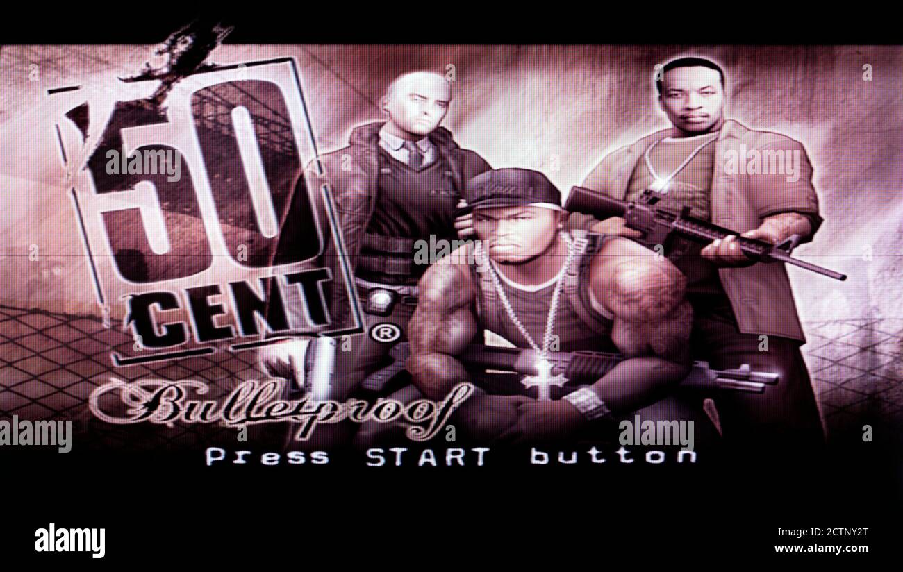 50 Cent Bulletproof - Sony Playstation 2 PS2 - Editorial use only