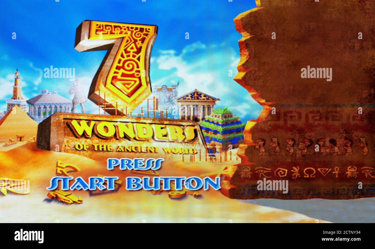 7 Wonders of the Ancient World - Sony Playstation 2 PS2 - Editorial use only Stock Photo