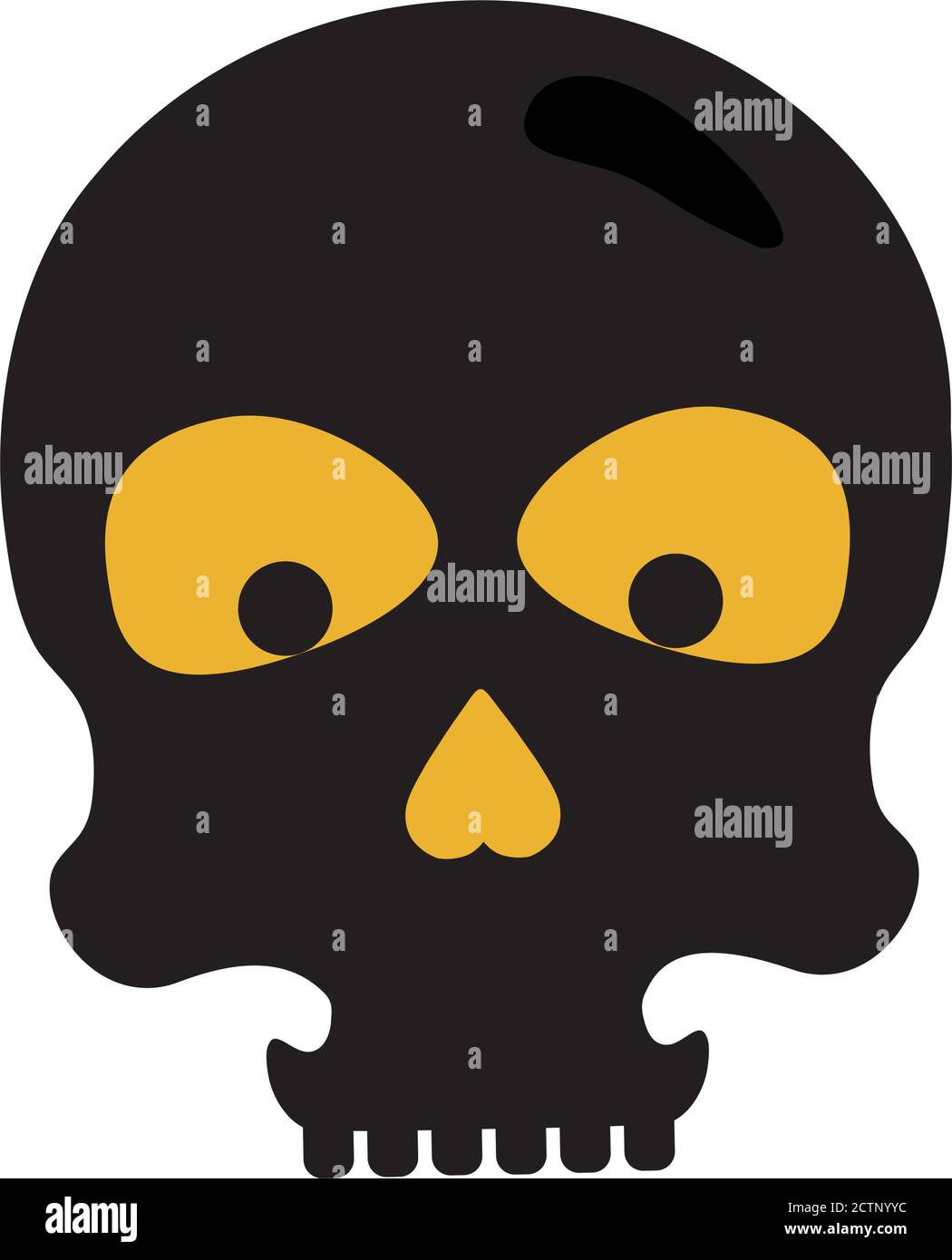 halloween skull cartoon vector design Stock Vector Image & Art - Alamy