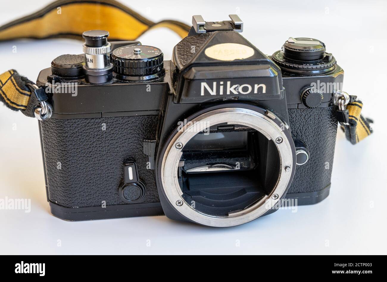 Front of Nikon FE SLR film camera body only Stock Photo Alamy