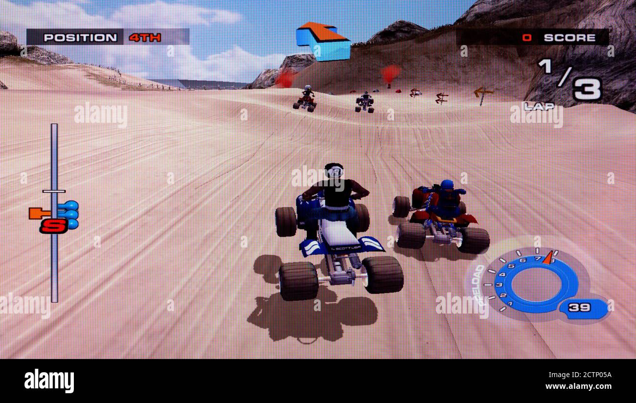 ATV Quad Power Racing 2 - Sony Playstation 2 PS2 - Editorial use only Stock Photo