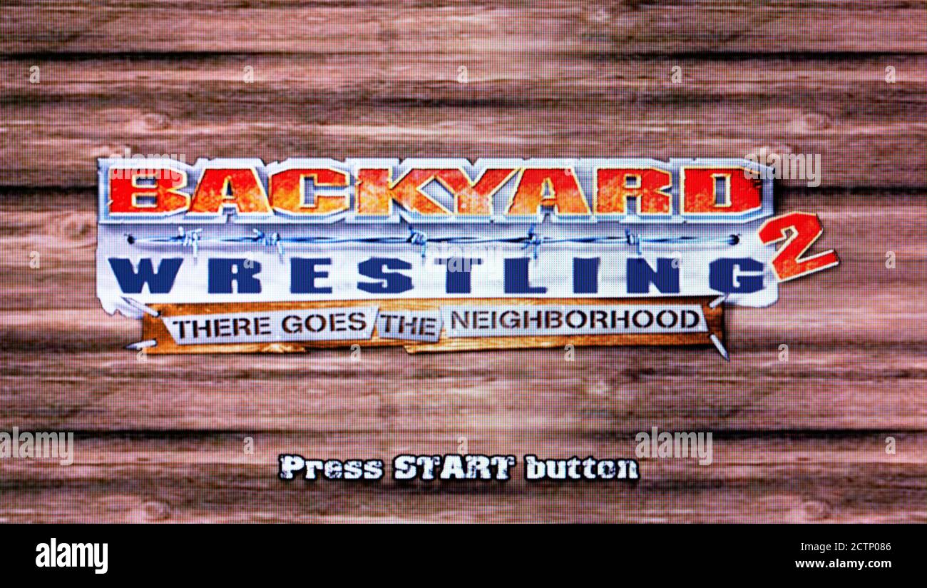 Backyard Wrestling 2 Sony Playstation 2 PS2 Editorial use only