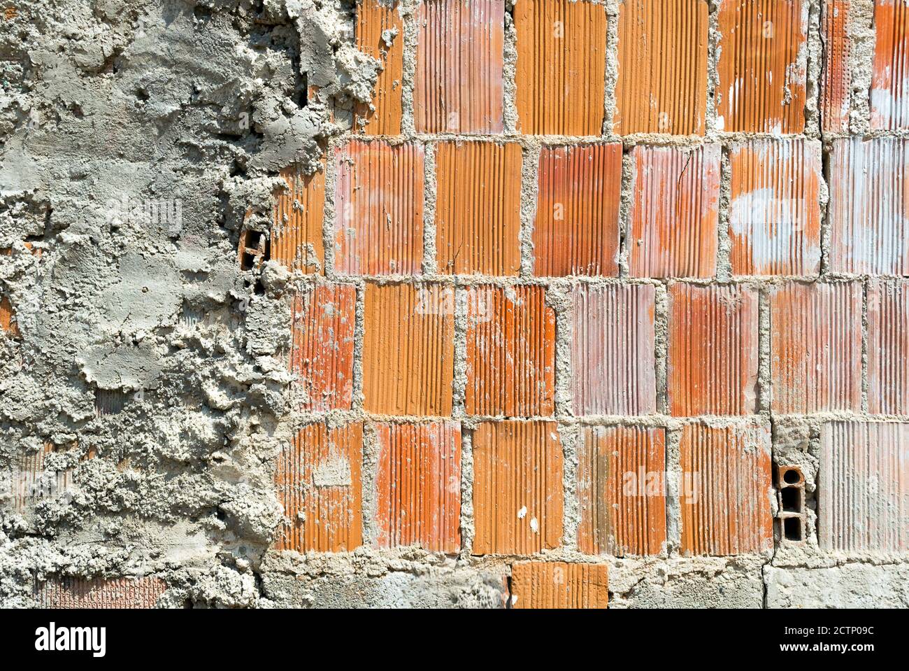 Background of old vintage brick wall and concrete texture Stock Photo ...