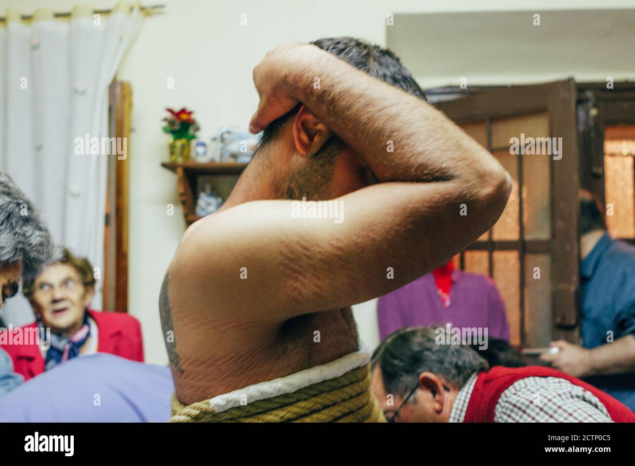religious ritual los empalaos - the empaled - takes place in Valverde ...