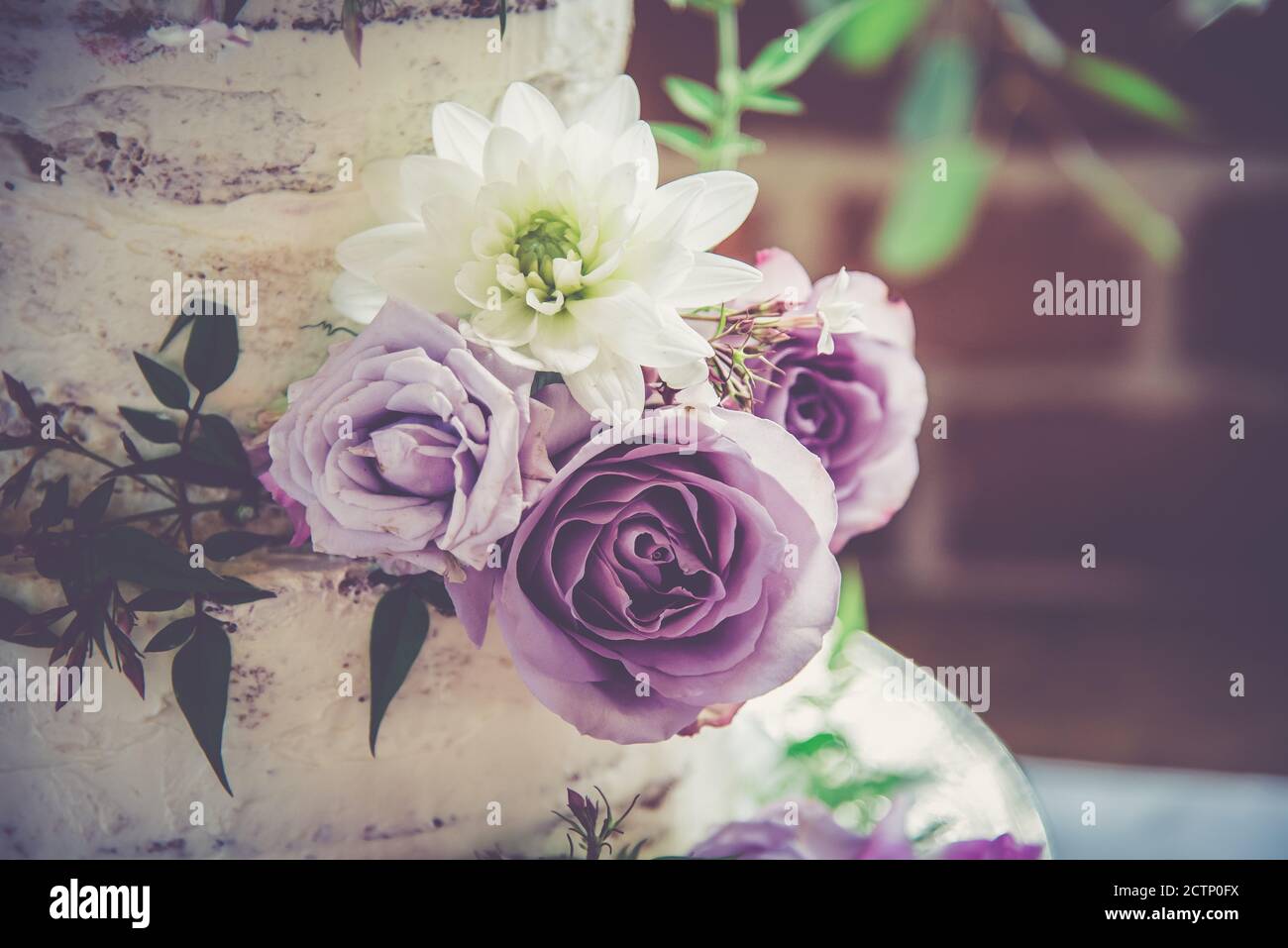 Beautiful wedding cake Stock Photo