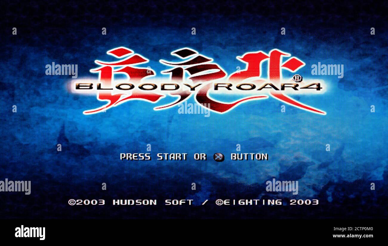 Bloody Roar 4 Sony Playstation 2 PS2 Editorial use only Stock Photo Alamy