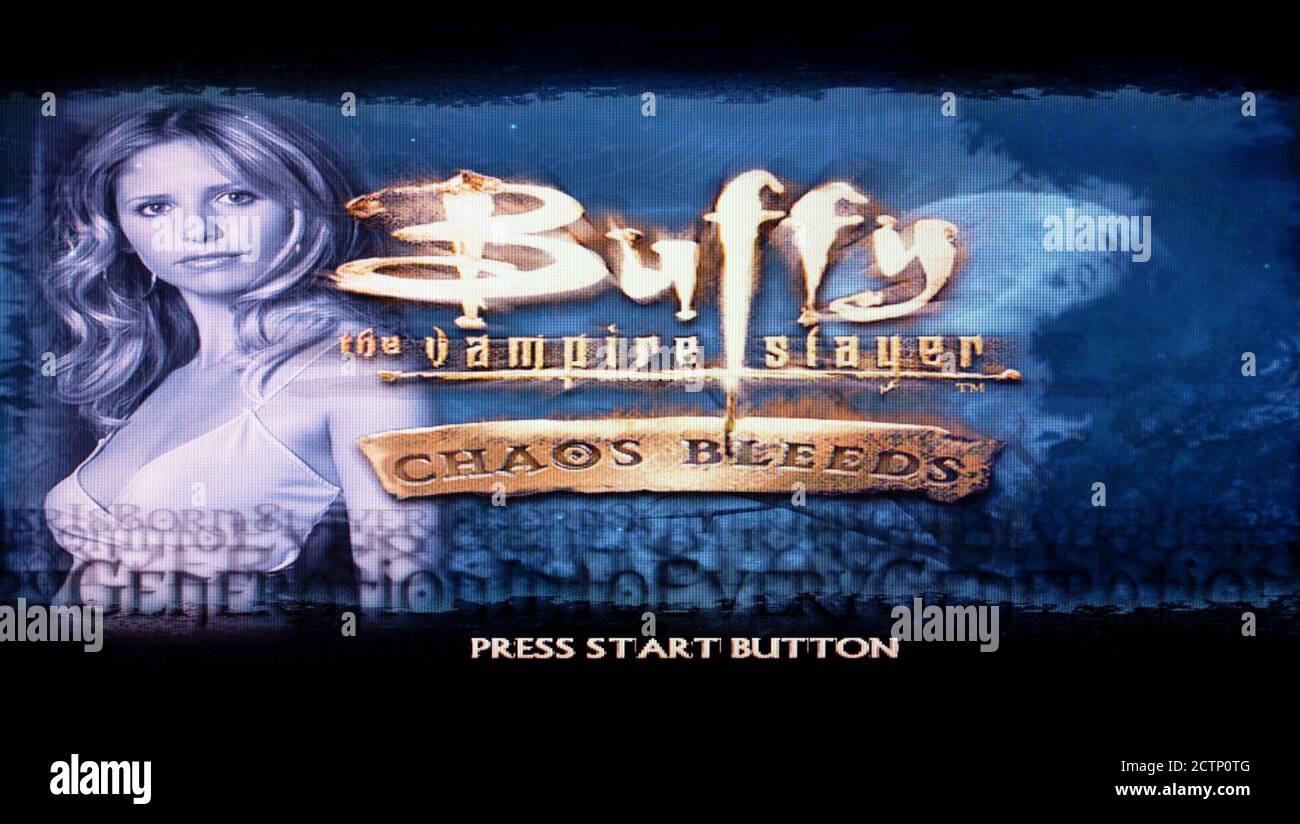 Buffy The Vampire Slayer - Chaos Bleeds - Sony Playstation 2 PS2 - Editorial use only Stock Photo