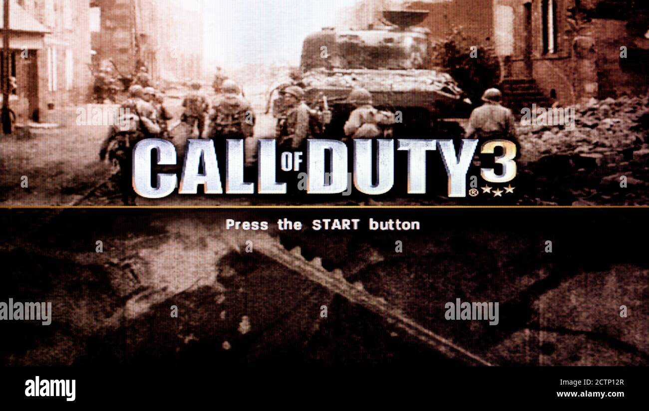 Call of Duty 3 - Sony Playstation 2 PS2 - Editorial use only Stock Photo