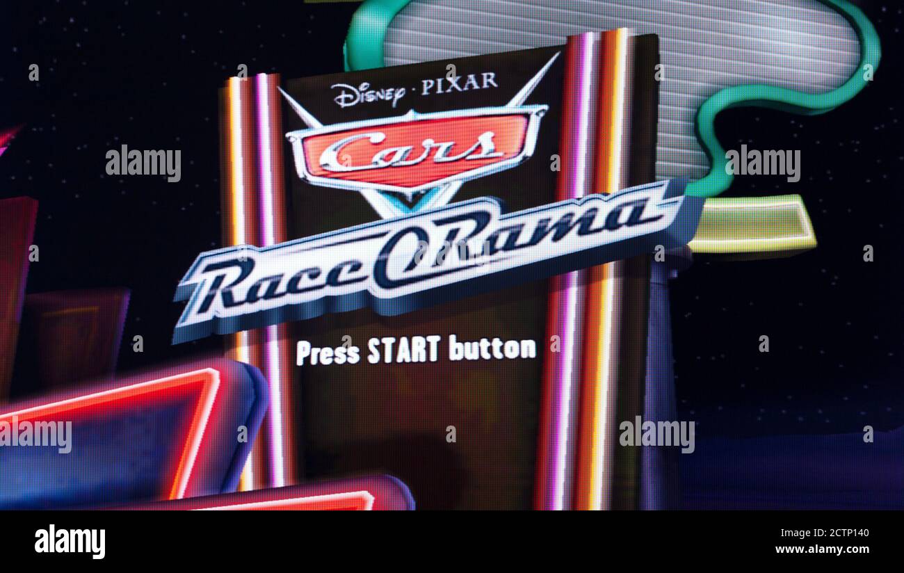Disney's Cars Race o Rama - Sony Playstation 2 PS2 - Editorial use only  Stock Photo - Alamy