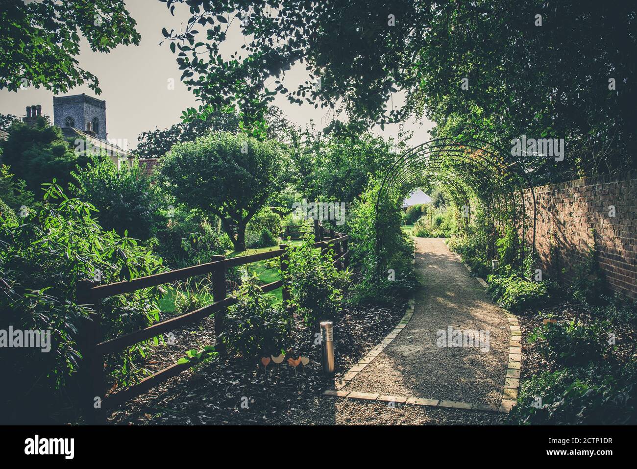 Stunning view Alby, Norfolk (The Reading Room, St Ethelbert Stock