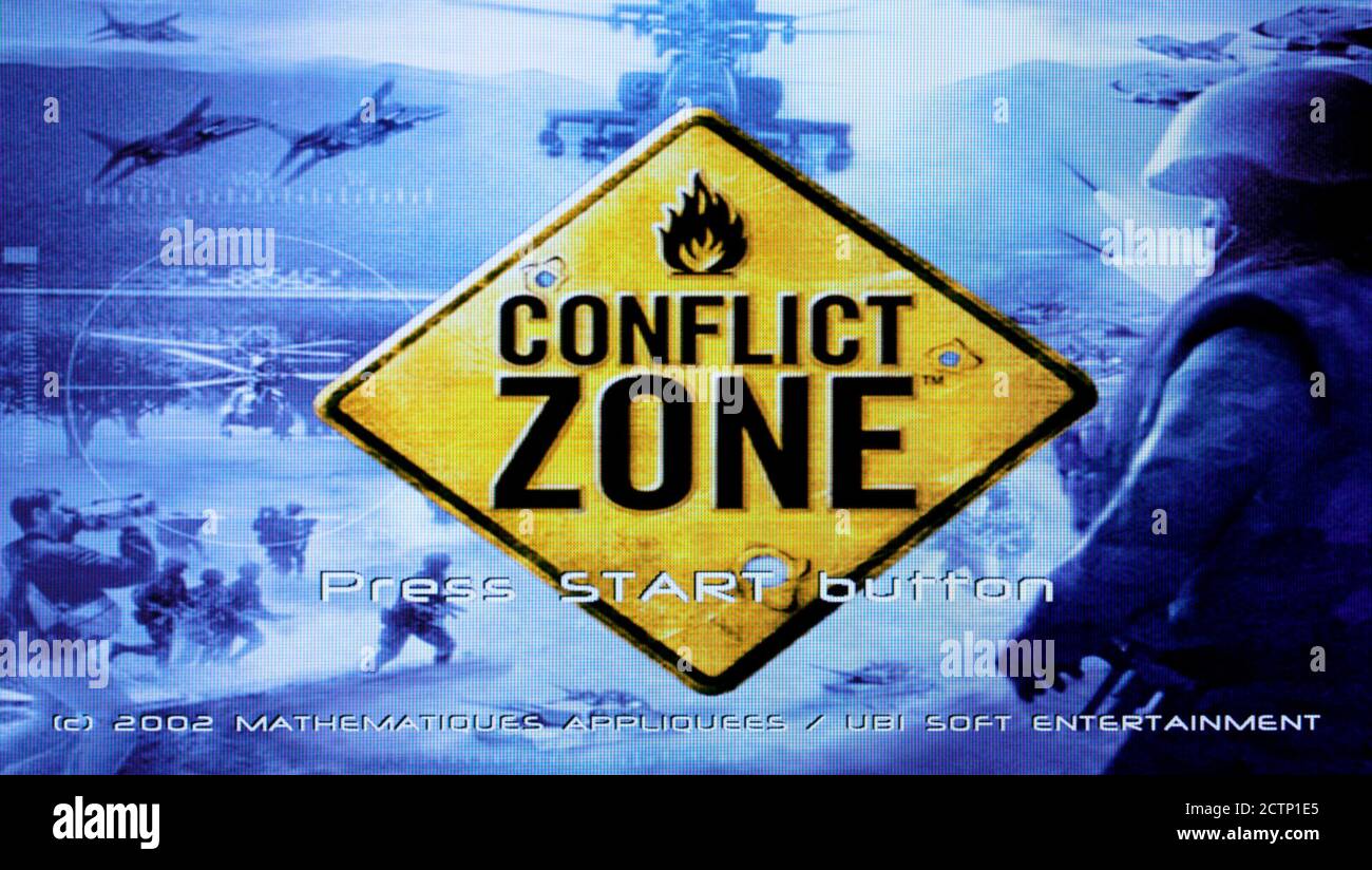 Conflict Zone - Sony Playstation 2 PS2 - Editorial use only Stock Photo
