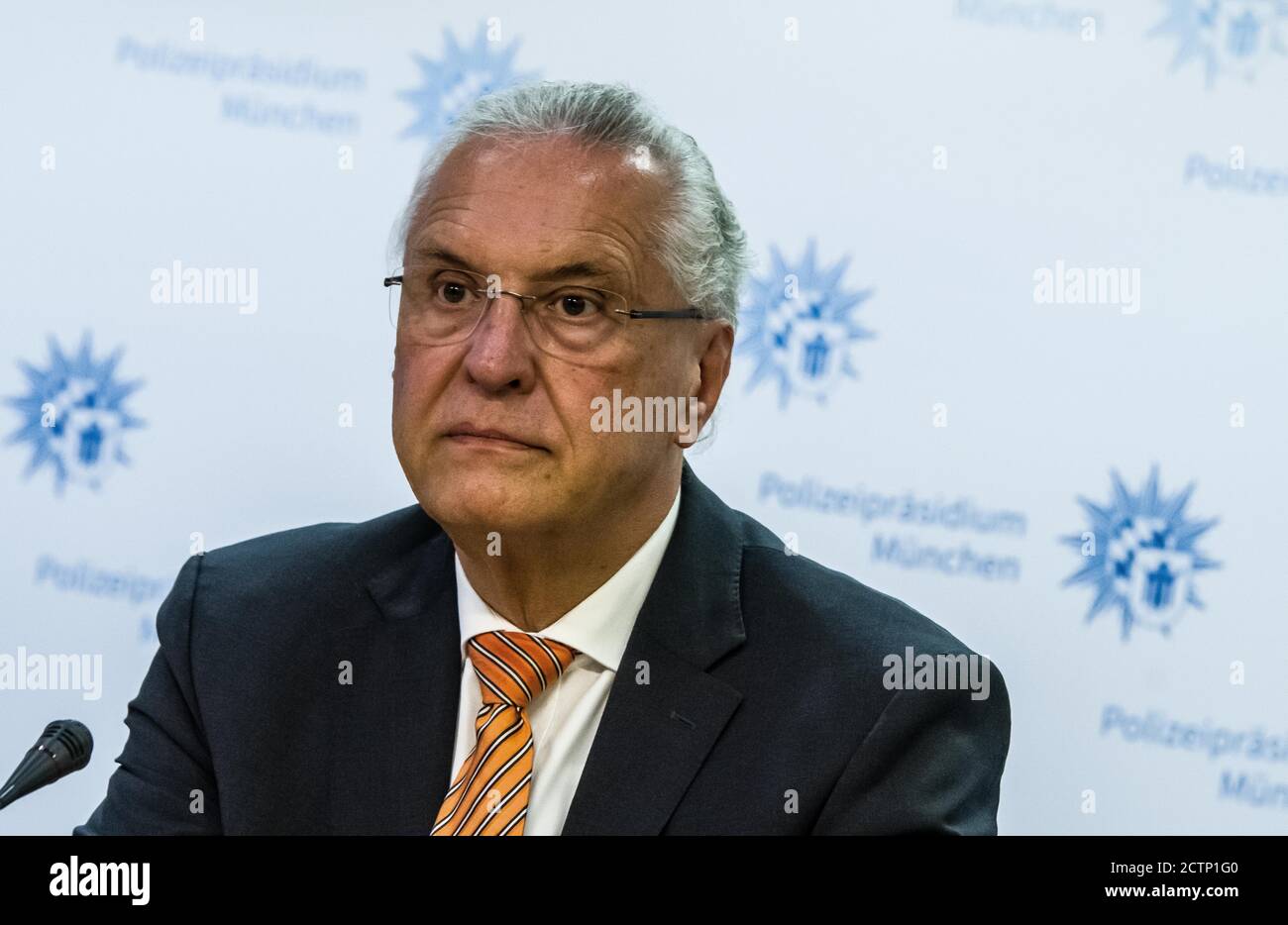 Munich, Bavaria, Germany. 24th Sep, 2020. JOACHIM HERRMANN, Bavarian Interior Minister.Â Bavarian Interior Minister Joachim Herrmann introduced the new bookÂ ''Islamischer Staat: Geschlagen, nicht besiegt'' (''Islamic State: Beaten, but Not Defeated'') by Dr. Daniel Holz andÂ terrorism expert Rolf Tophoven at the PolizeipraesidiumÂ Munich.Â The trio engaged in aÂ discussion of the Islamic State (IS, ISIS) in an overview, how IS' methodology has changed over the years, and how its terrorist network attempts to spread its influence in the modern era. (Credit Image: © Sachelle Babbar/ZUMA W Stock Photo
