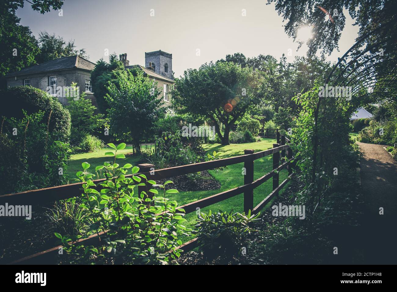 Stunning view Alby, Norfolk (The Reading Room, St Ethelbert Stock
