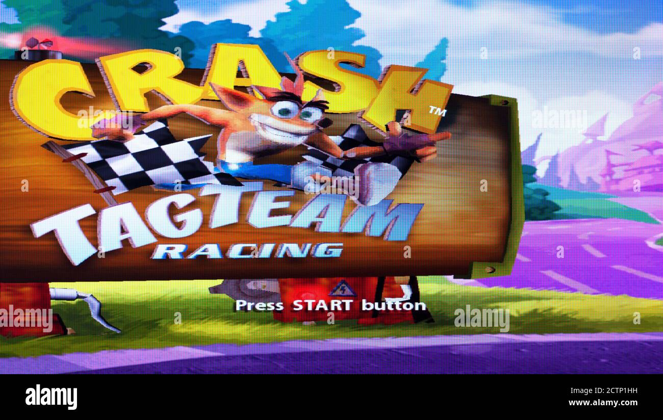 Crash - Tag Team Racing - Sony Playstation 2 PS2 - Editorial use only Stock Photo