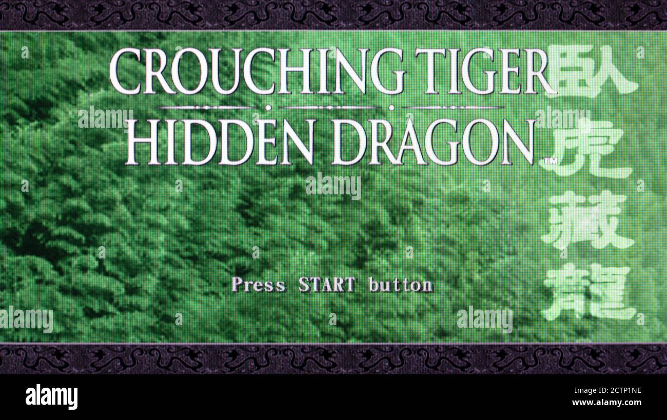 Crouching Tiger Hidden Dragon - Sony Playstation 2 PS2 - Editorial use only Stock Photo