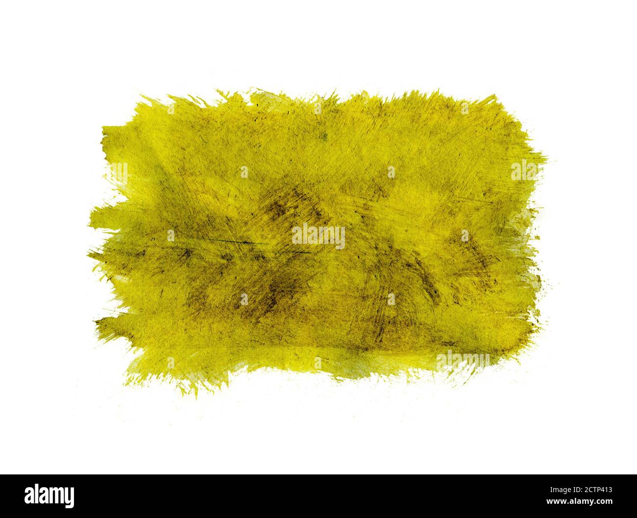 Yellow watercolor abstract background or texture isolated on white ...