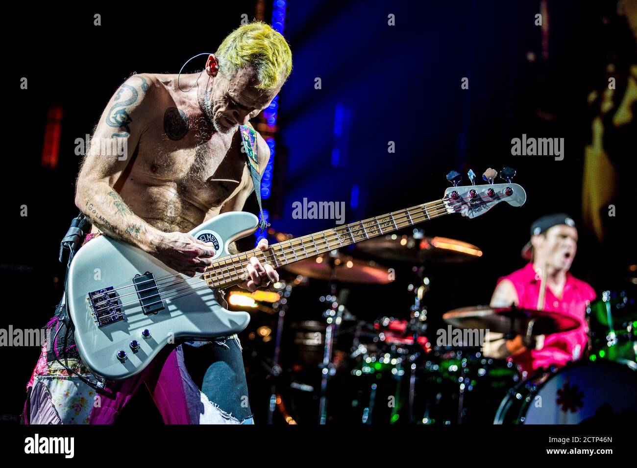 Red hot chili peppers bassist flea hires stock photography and images