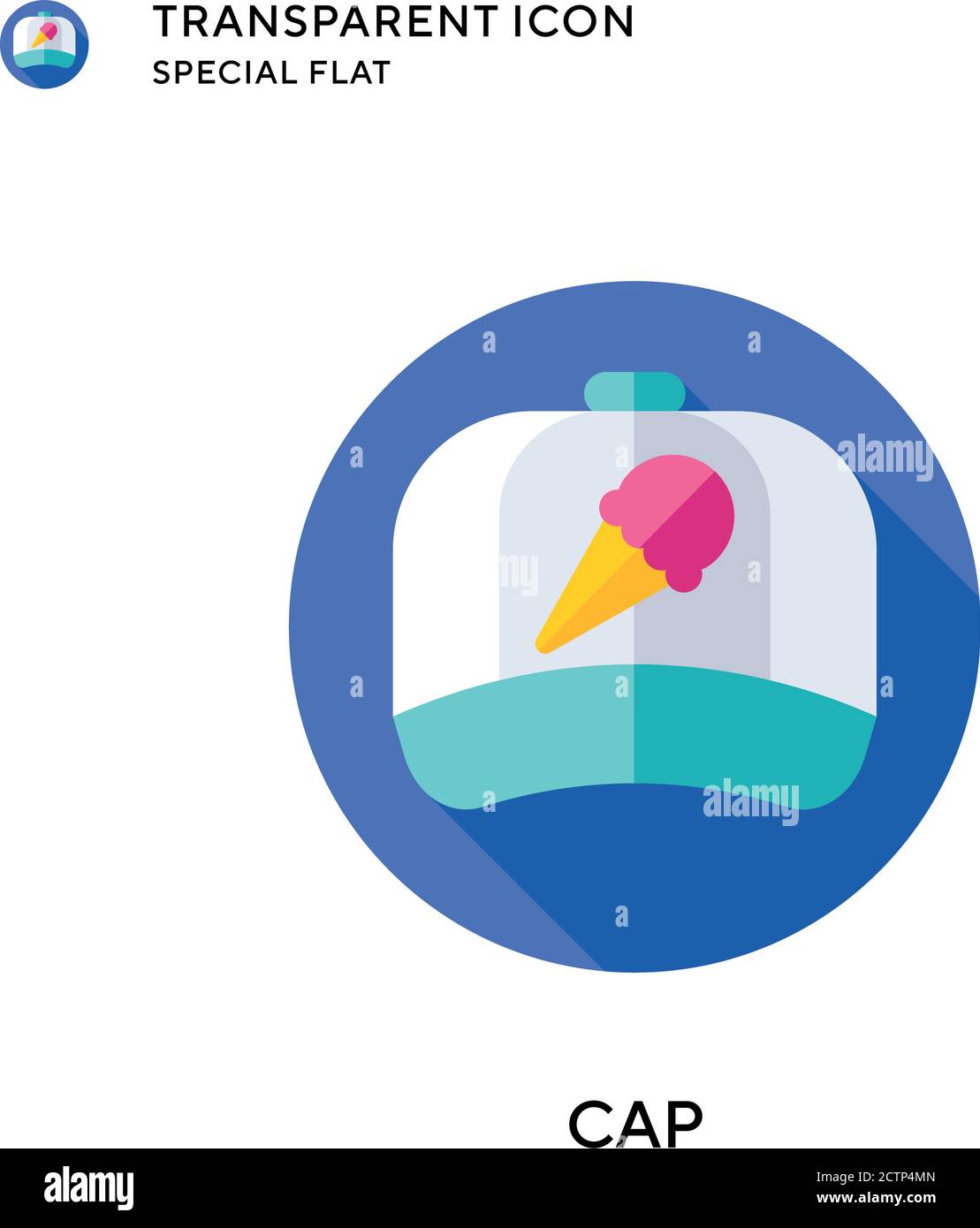 Cap vector icon. Flat style illustration. EPS 10 vector Stock Vector ...