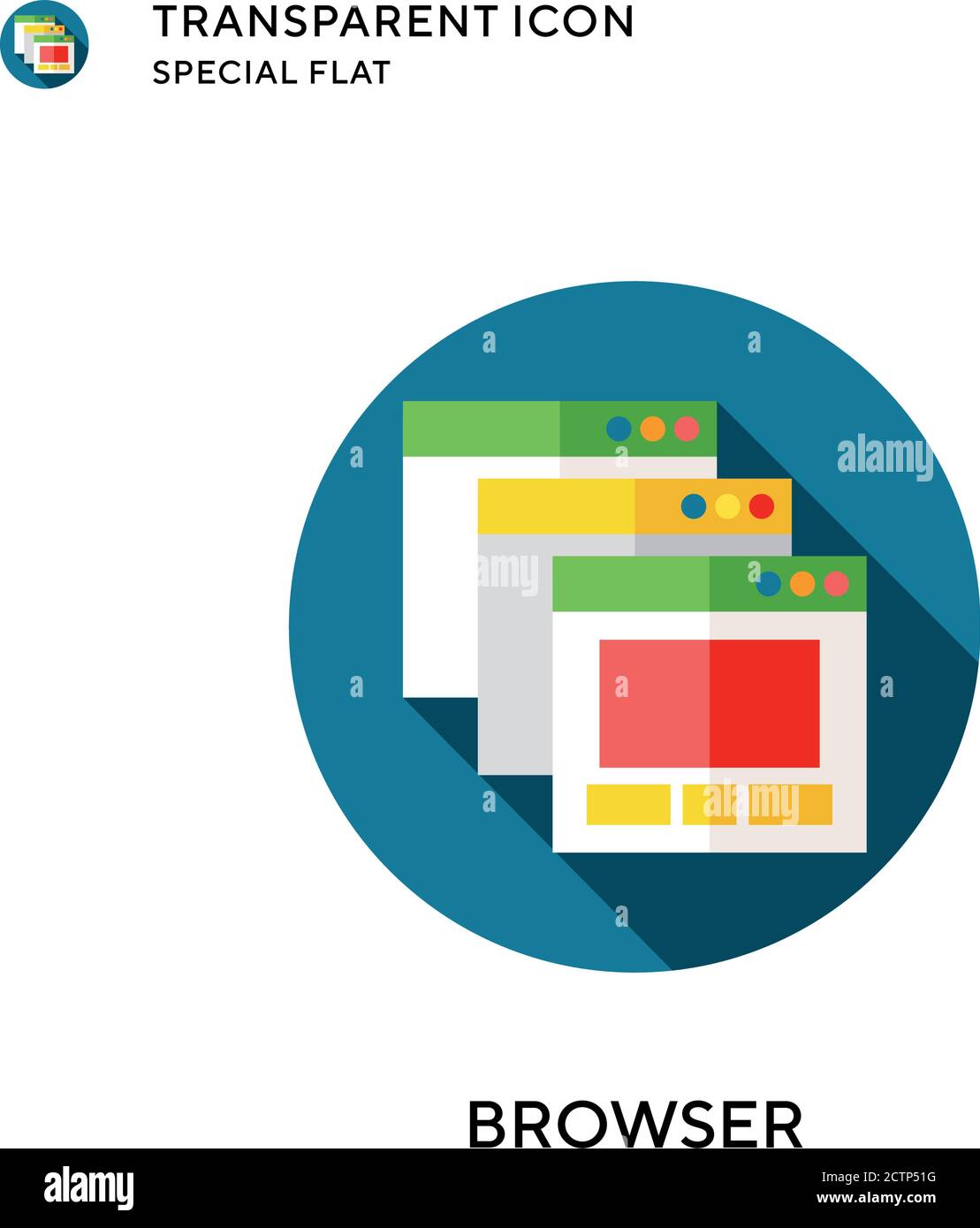 Browser vector icon. Flat style illustration. EPS 10 vector Stock ...