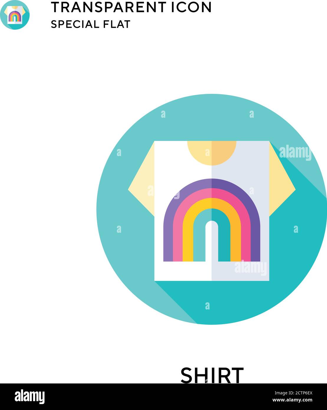 Shirt vector icon. Flat style illustration. EPS 10 vector Stock Vector ...