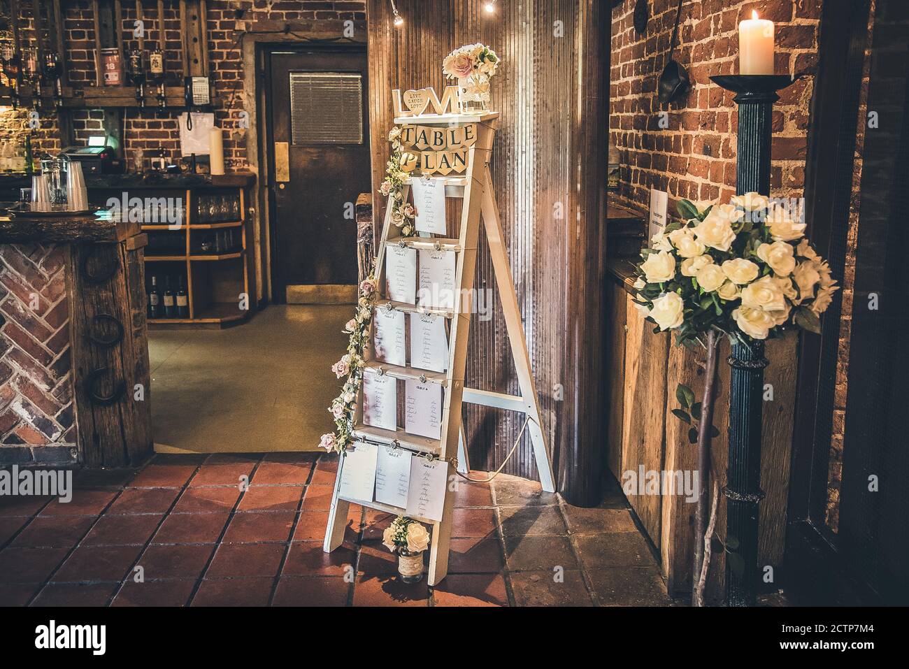 Beautiful wedding decor Stock Photo