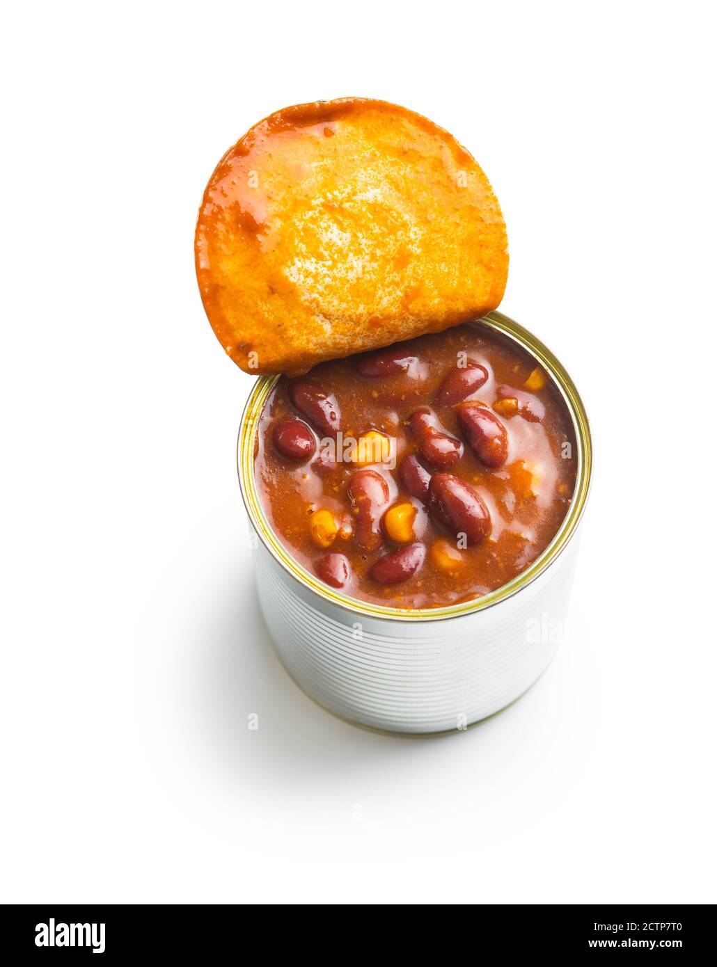 Chili con carne. Mexican food with beans in can isolated on white background Stock Photo Alamy