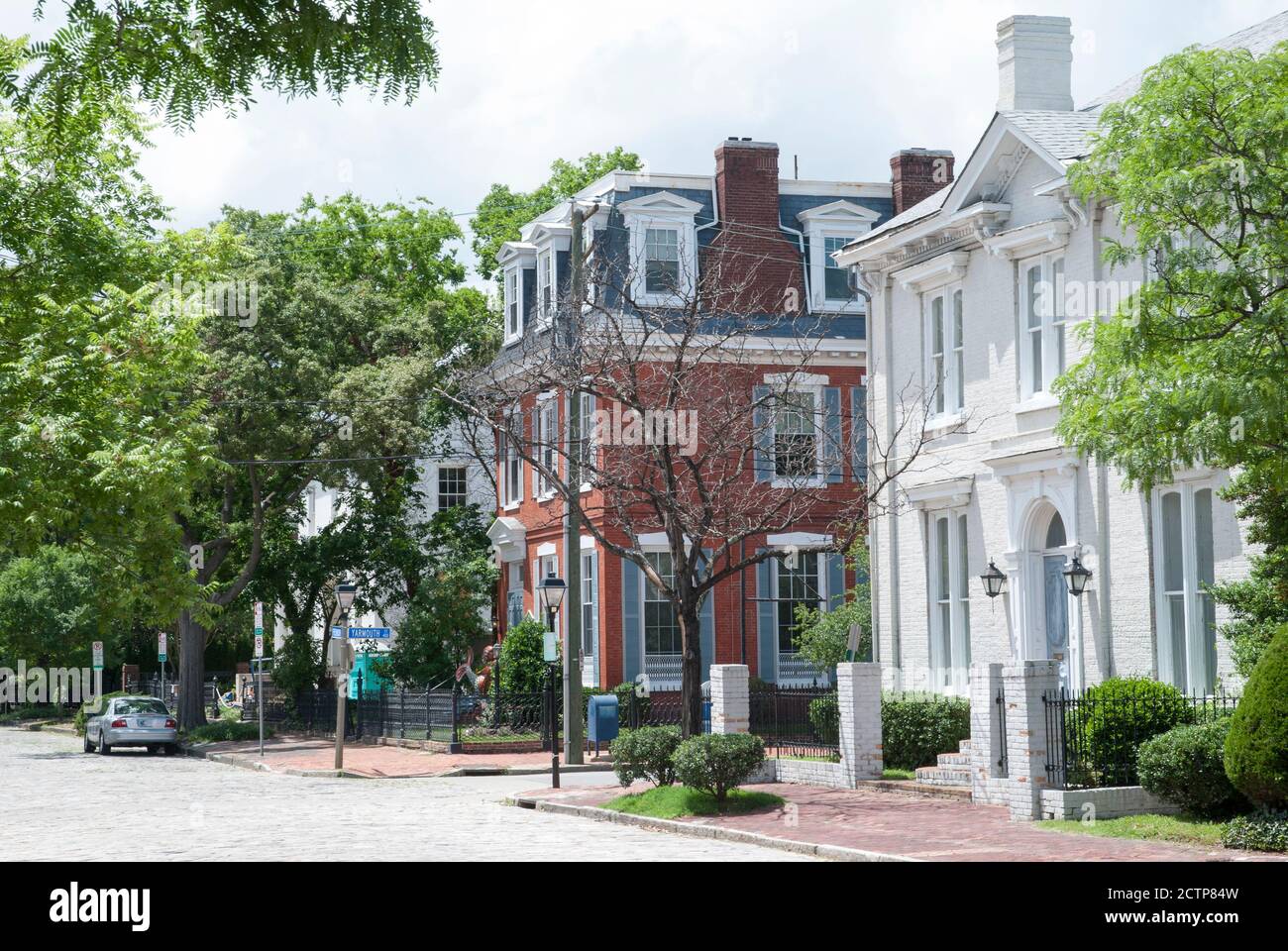 The view of Freemason Street, the main street in Norfolk old town (West