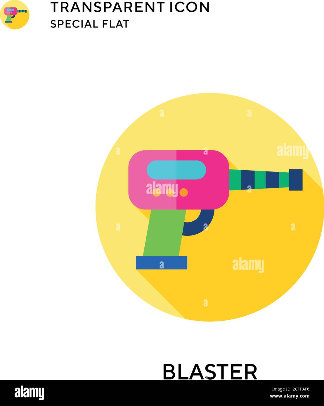 Blaster icon vector vectors Cut Out Stock Images & Pictures - Alamy