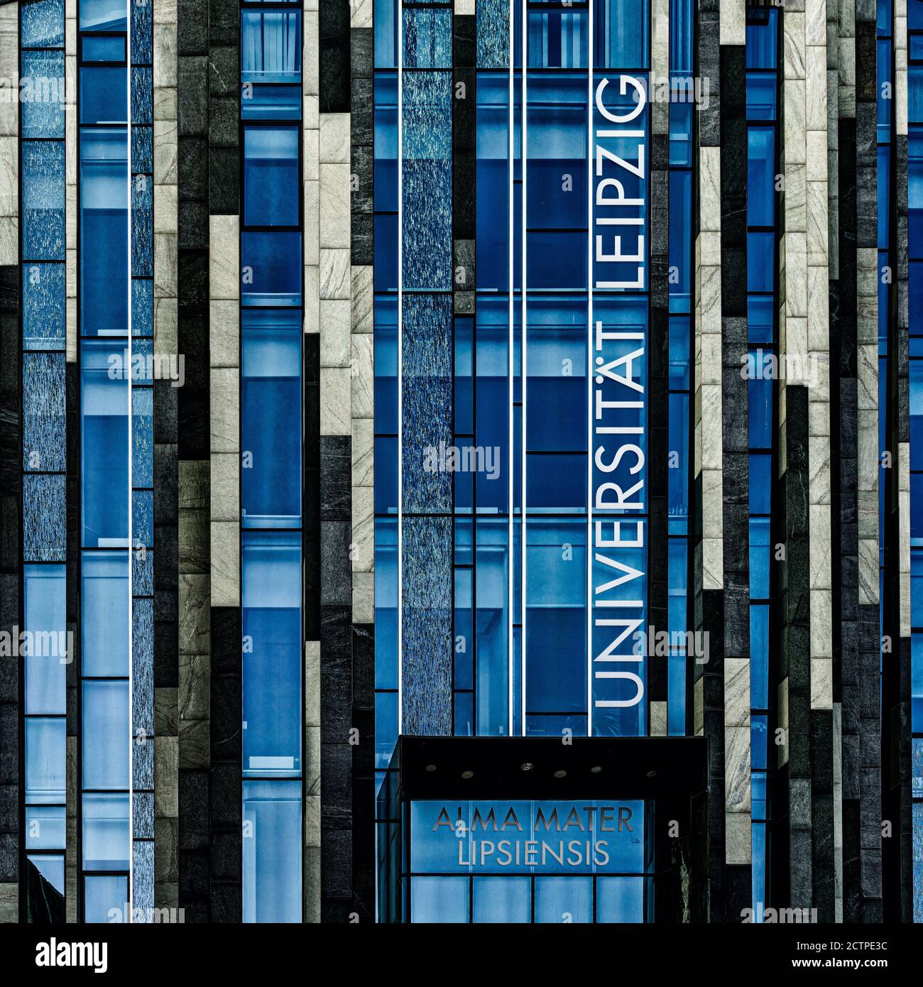 Leipzig, Saxony / Germany 12 September 2020 frontal view of the University of Leipzig