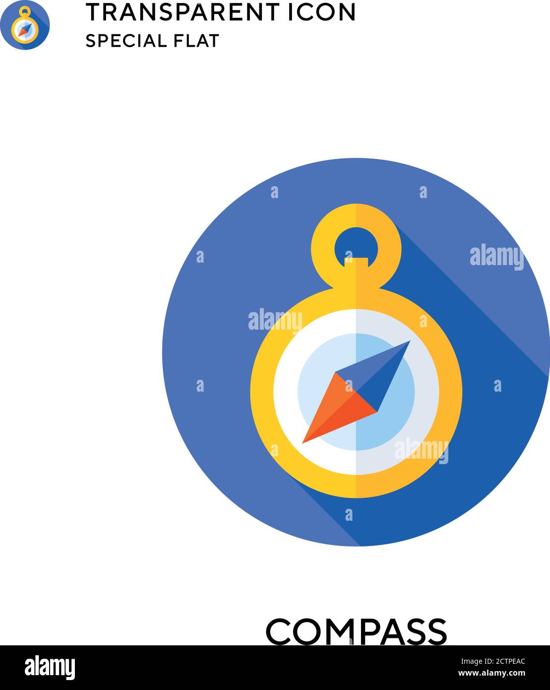 Compass vector icon. Flat style illustration. EPS 10 vector Stock ...