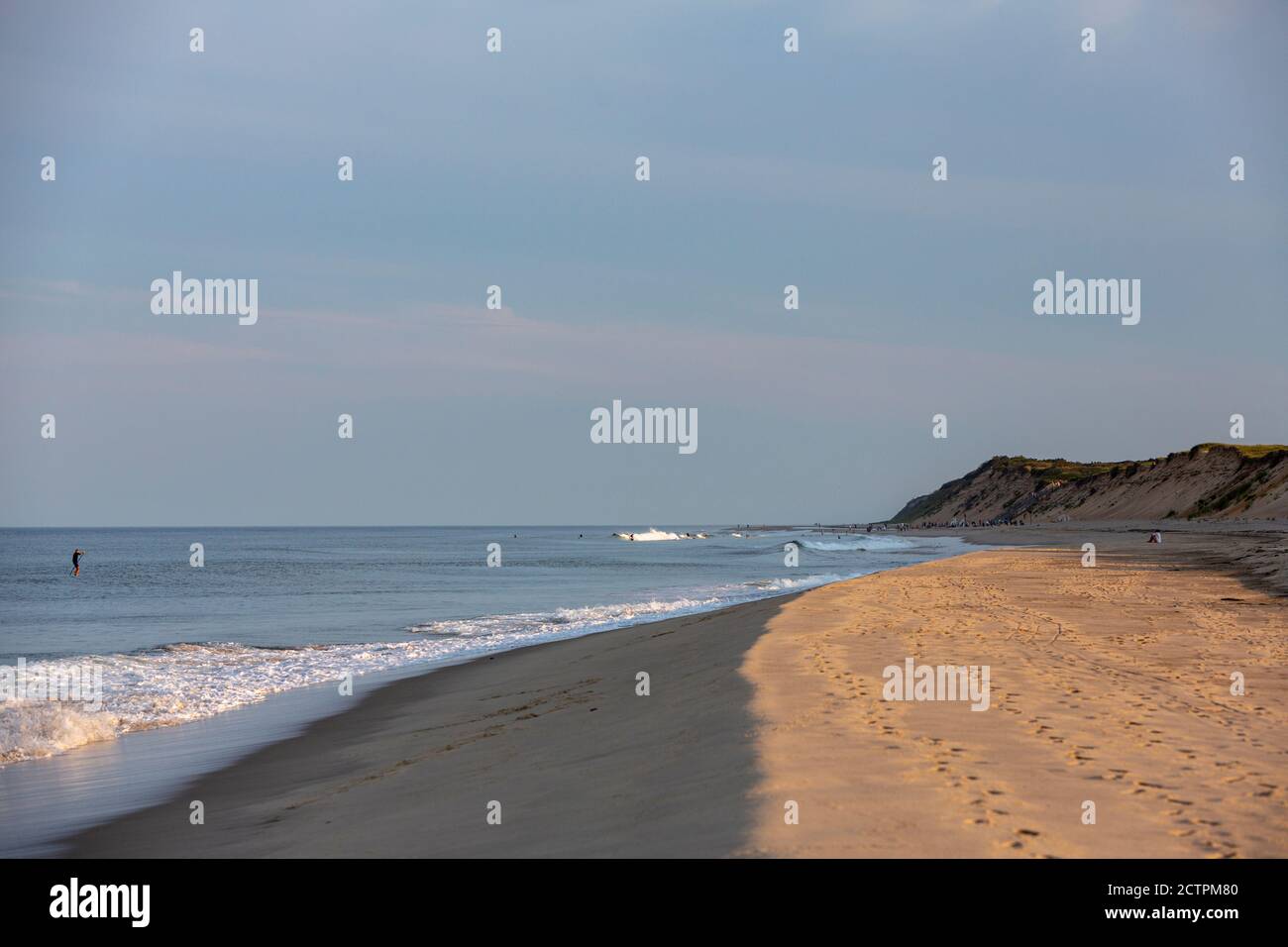 Sunset in Marconi Beach, Eastham, Cape Cod National Seashore, Massachusetts,  United States Stock Photo