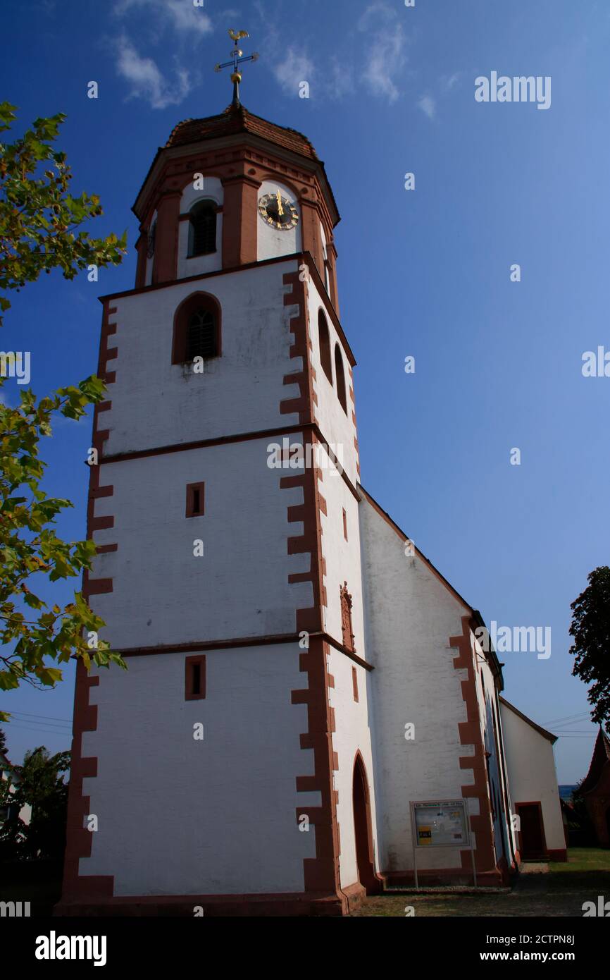 Catholic church in the city of Neuhausen in the Enzkreis Stock Photo