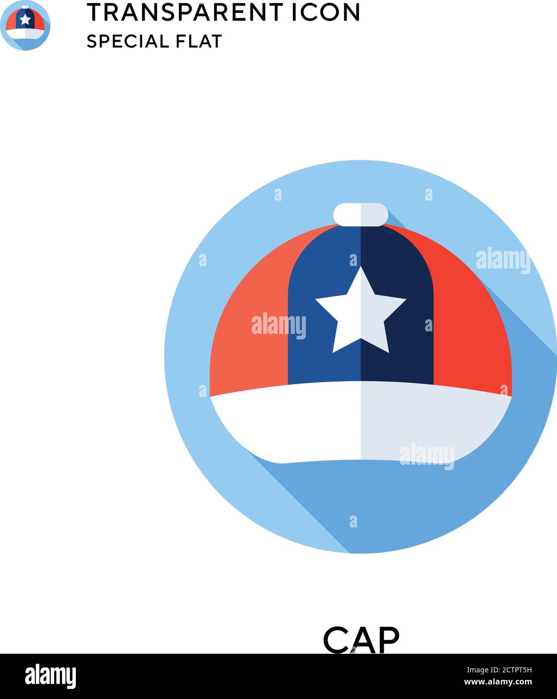 Cap vector icon. Flat style illustration. EPS 10 vector Stock Vector ...