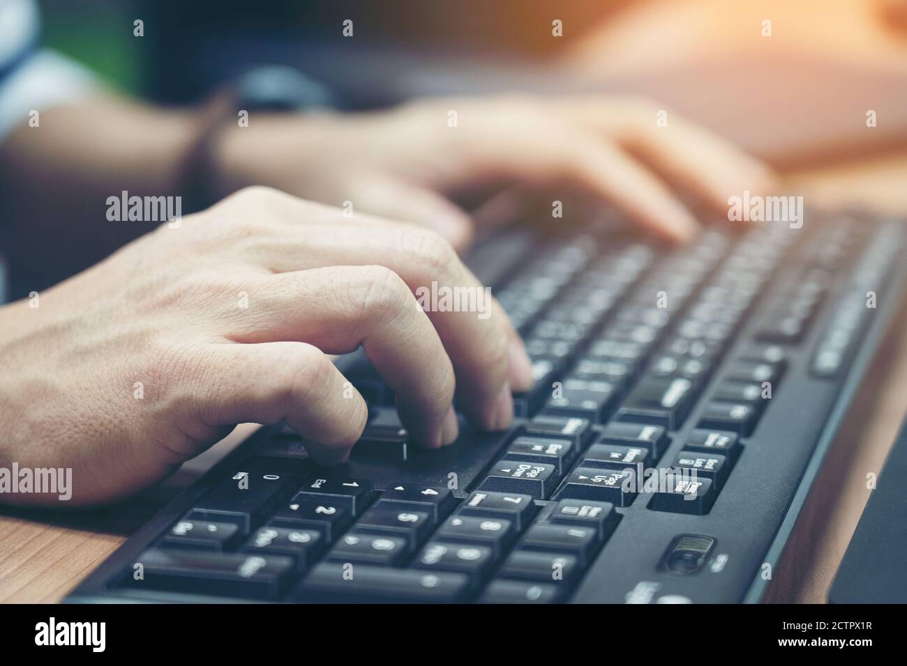 Close up student girl typing hi-res stock photography and images - Alamy