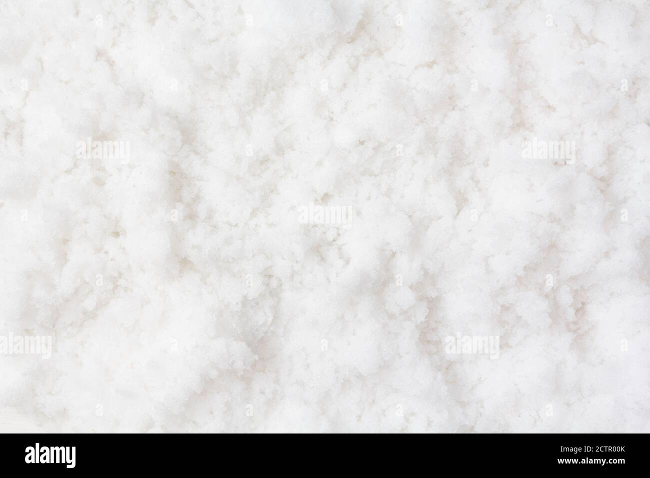 Snow texture for background use. Top view, full frame Stock Photo