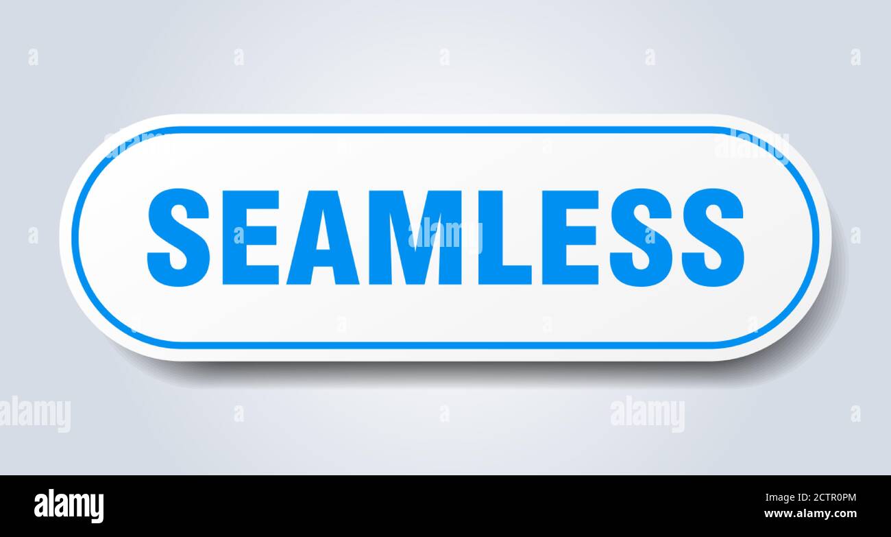 seamless sign. rounded isolated sticker. white button Stock Vector ...