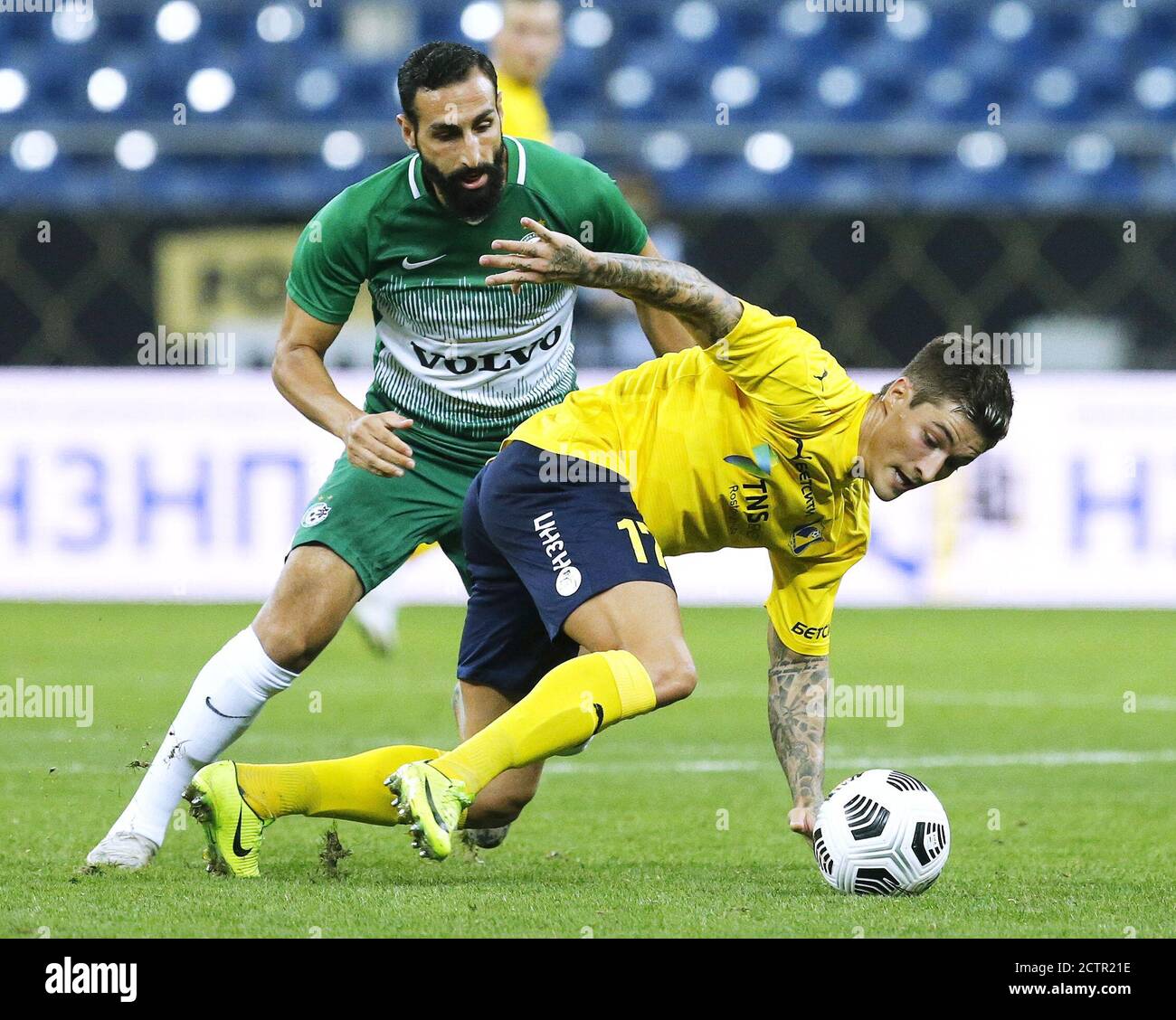 Rostov On Don Russia 24th Sep 2020 Rostov S Mathias Normann R And Maccabi S Jose Rodriguez Struggle For The Ball In The 2020 21 Uefa Europa League 3rd Qualifying Round Match Between Fc Rostov