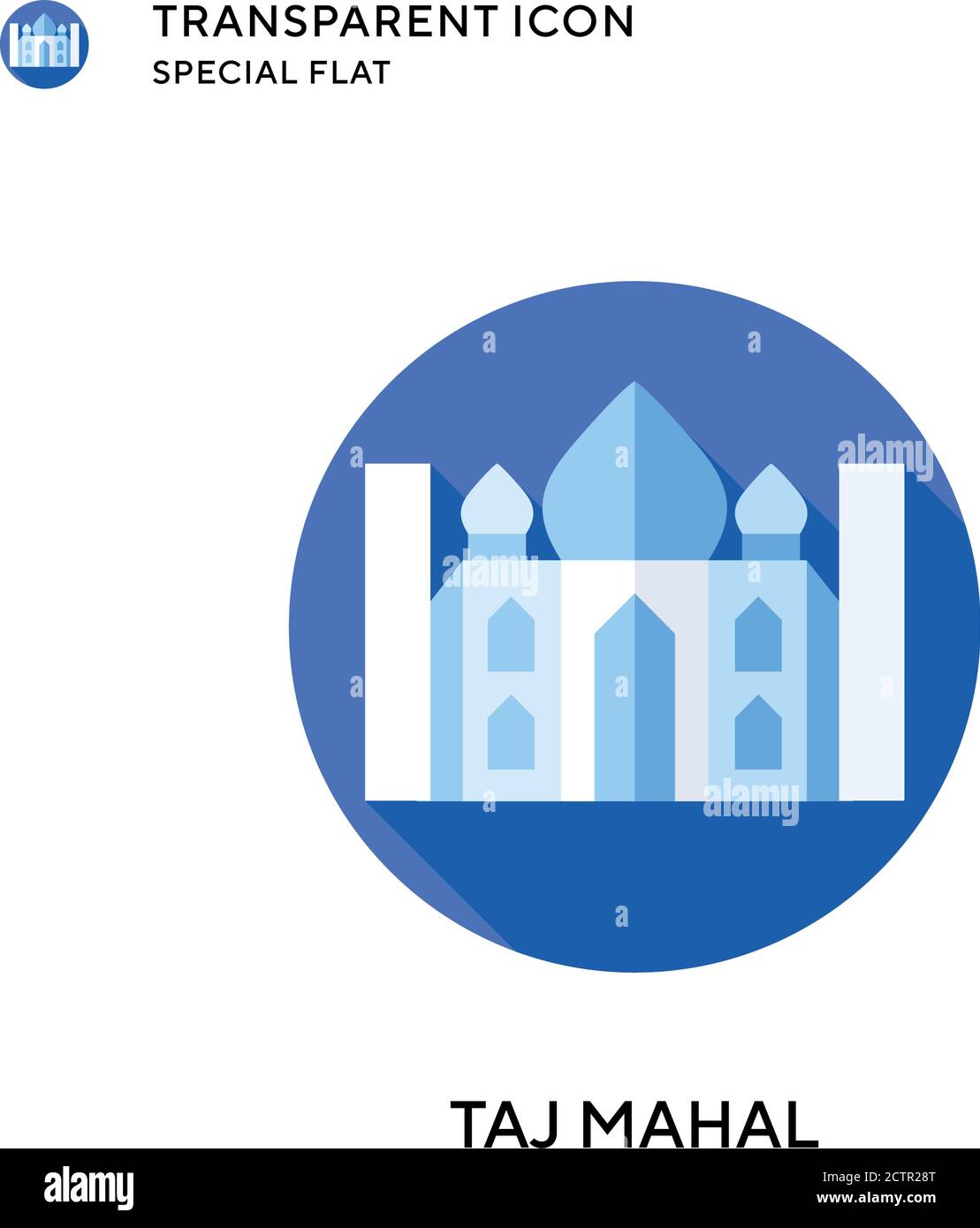 Taj mahal vector icon. Flat style illustration. EPS 10 vector Stock ...