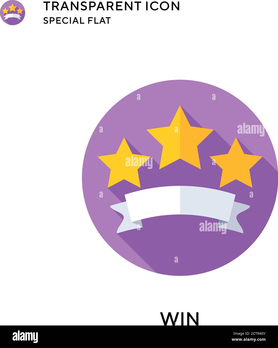 Win vector icon. Flat style illustration. EPS 10 vector Stock Vector ...